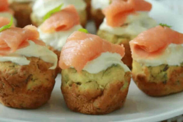 Une idée gourmande pour apéro : Des mini-muffins au saumon fumé au Thermomix