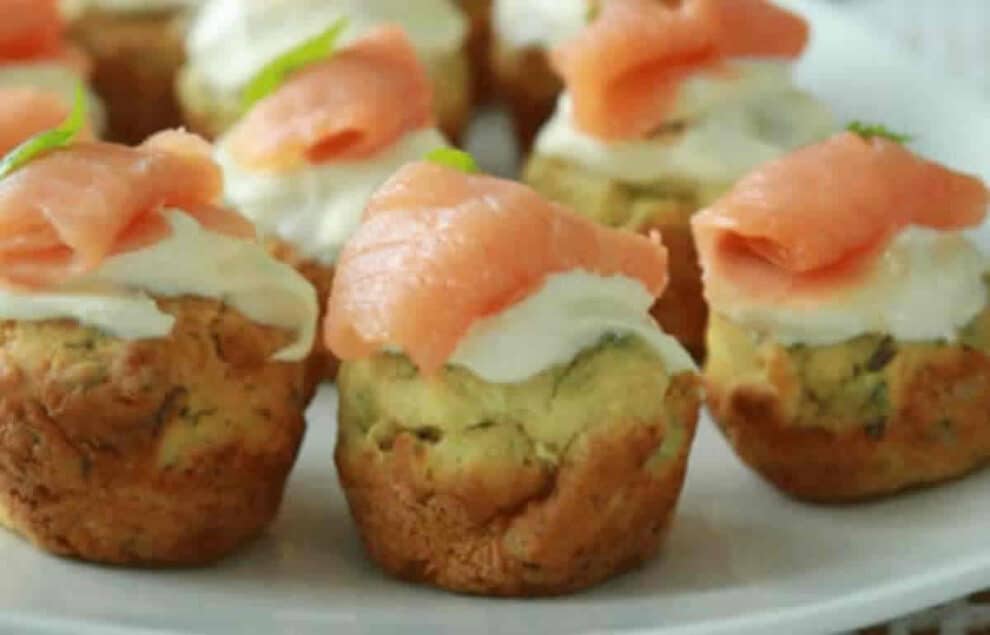 Une idée gourmande pour apéro : Des mini-muffins au saumon fumé au Thermomix