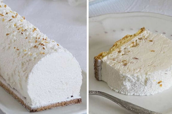 Bûche de Noël : Bûche au nougat glacé au Thermomix