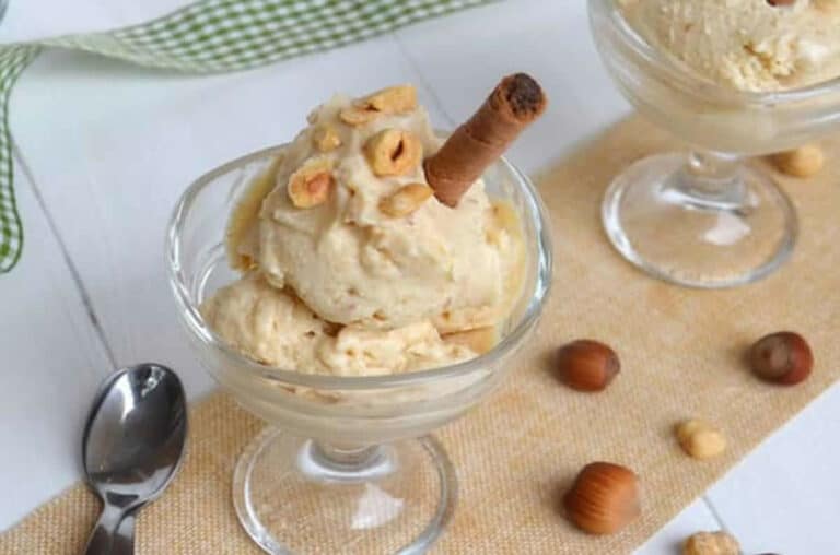 Desserts de Noël : Crème glacée aux noisettes au Thermomix