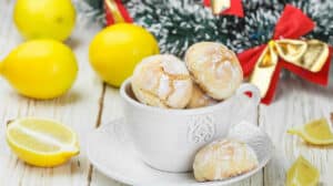 Friandises de Noël : Biscuits craquelés au citron et yaourt au Thermomix