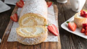 Idées de Gâteaux de Noël : Gâteau roulé à la crème citron vanille