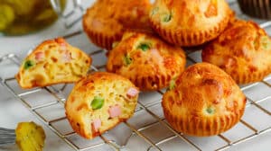 Muffins salés au jambon et petits pois au Thermomix : Un régal copieux