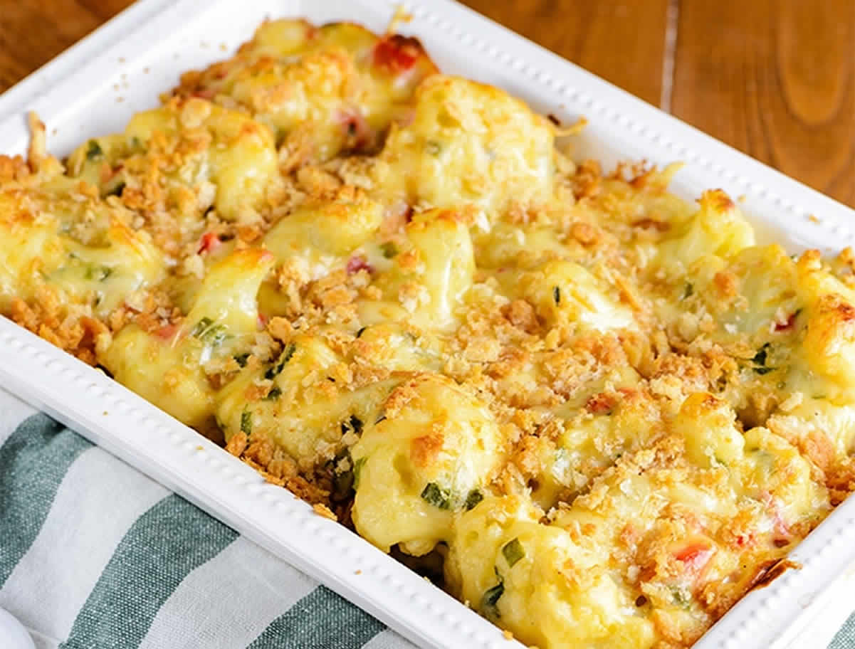 Chou-fleur gratiné au poulet : Un délicieux gratin de saison, facile à préparer