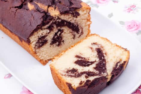 Gâteau marbré au chocolat yaourt et noix de coco : Léger, bien aéré et très délicieux