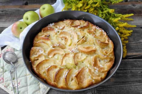 Gâteau flan aux 3 pommes - Un délice crémeux et raffiné