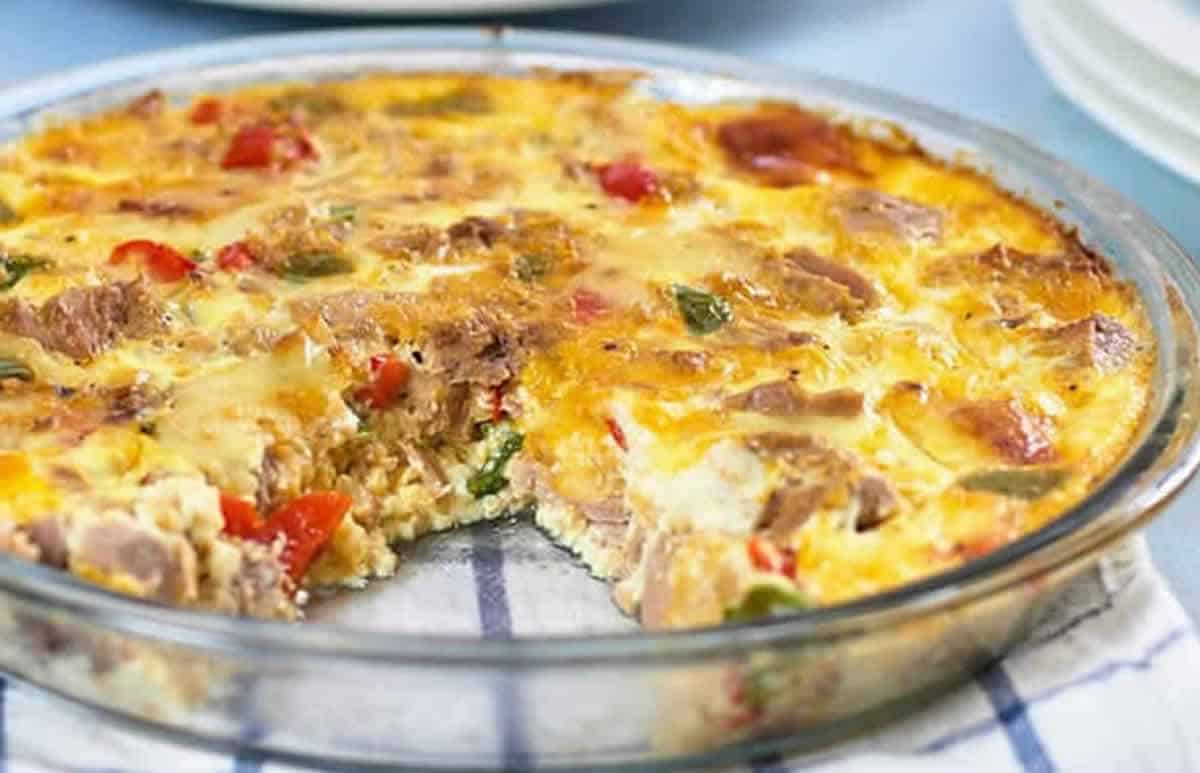 Quiche légère de thon sans pâte - Un plat sain et riche en saveur