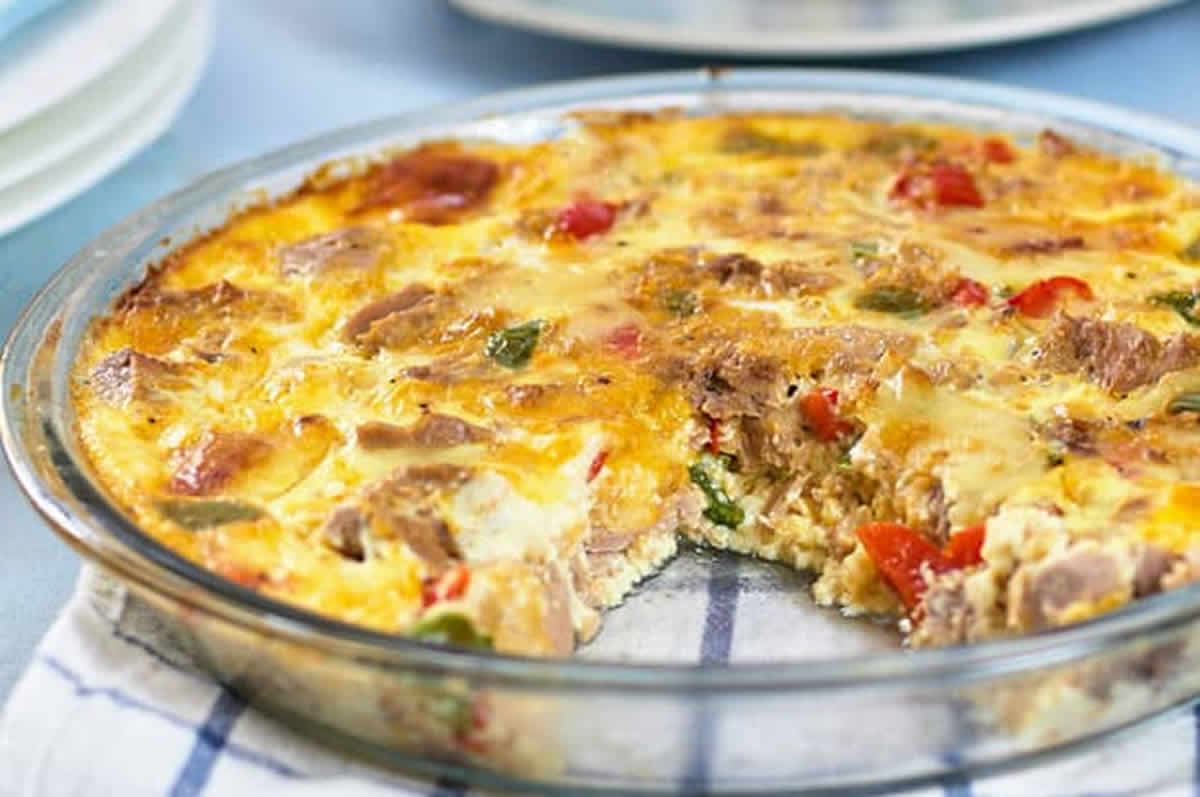 Quiche sans pâte aux poivrons et au thon : Un repas savoureux et équilibré