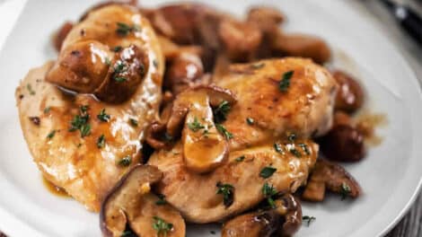 Sauté de poulet léger au vinaigre balsamique et champignons : Une expérience culinaire inoubliable