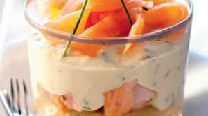 Tiramisu salé aux deux saumons en verrines : Une excellente idée pour commencer un repas