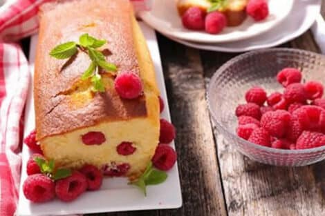 Gâteau léger à la framboise : Un délice aéré et savoureux