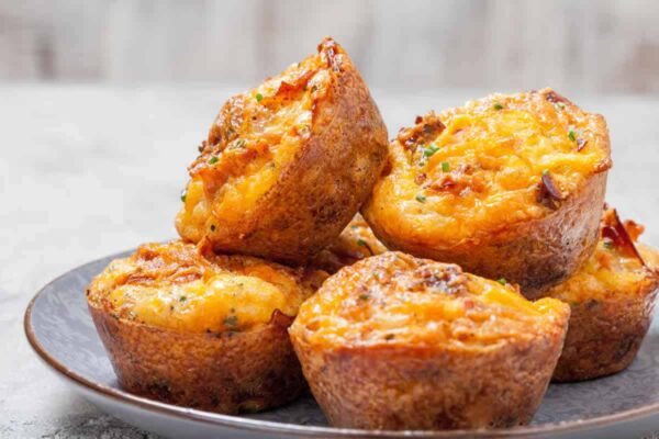 Idée géniale pour l'apéro : Muffins salés aux pommes de terre et au jambon