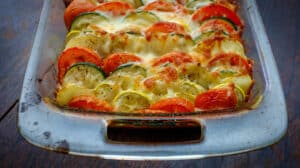 Tian de légumes et mozzarella - Une explosion de saveurs fraîches et estivales