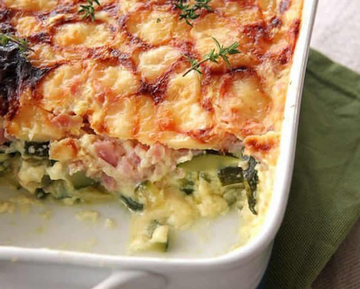 Gratin léger de courgettes au jambon : Un plat sain et simple à réaliser