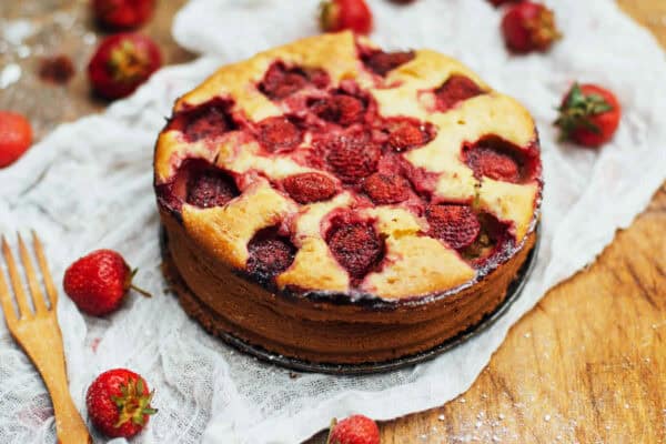 Moelleux aux fraises et citron : Un gâteau léger et moelleux