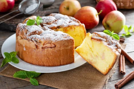 Délice du verger : Gâteau aux pommes et yaourt grec