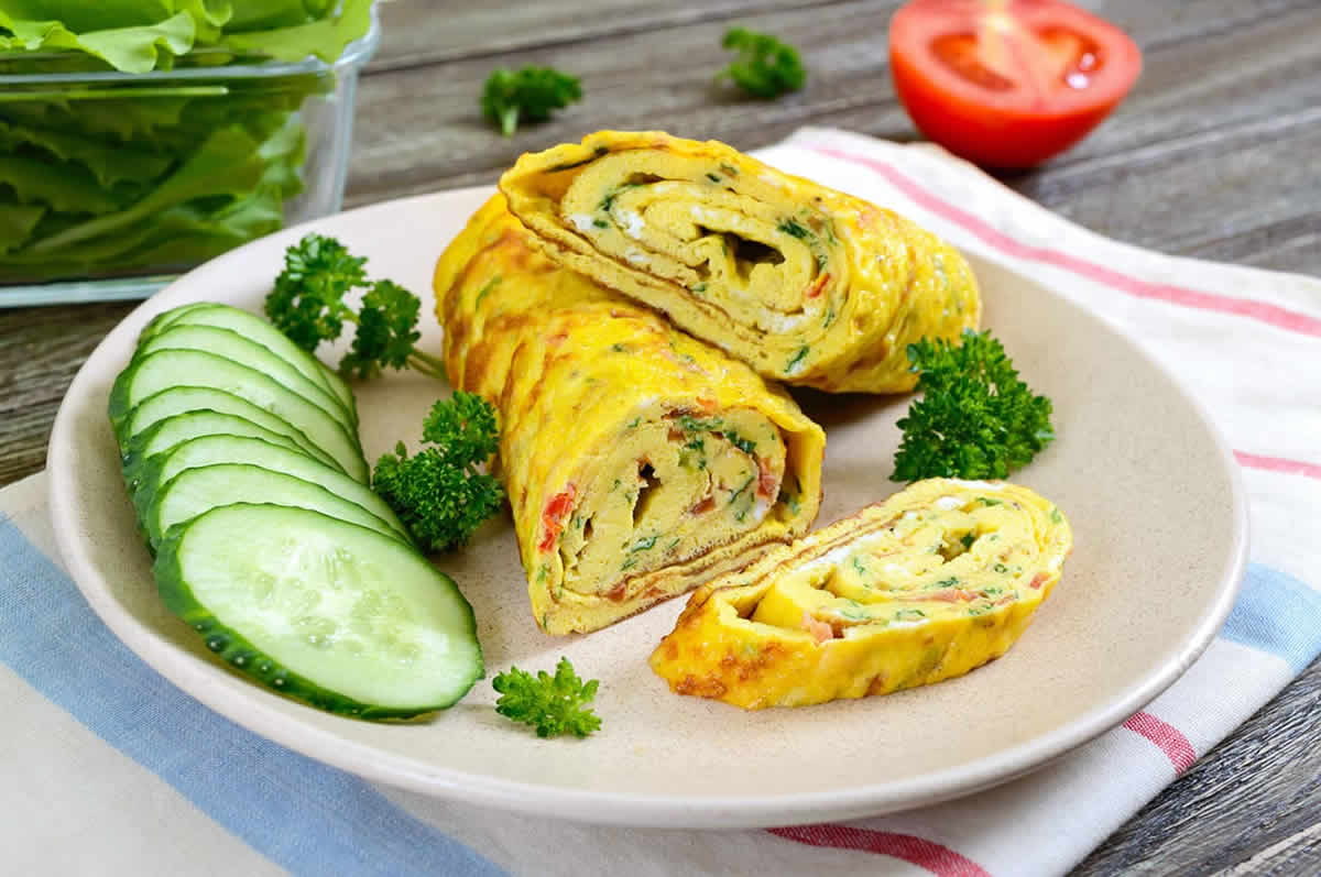 Omelette aux légumes et fines herbes : La gourmandise fraîcheur