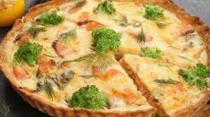 Quiche au saumon et brocolis: Une recette succulente et facile à préparer