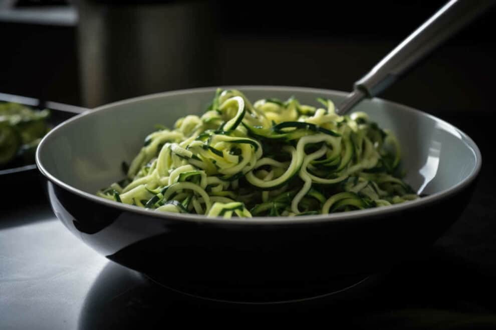 Spaghettis de courgettes sautés à l'ail : Un plat léger, nutritif et gourmand