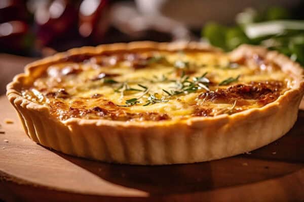Tarte à l'oignon d'Alsace : Un plat succulent et délicieux