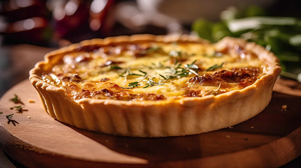 Tarte à l'oignon d'Alsace : Un plat succulent et délicieux