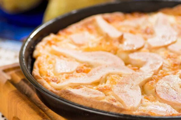 Une merveille sucrée : Flognarde aux poires