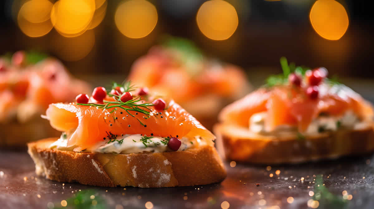 Bruschetta au Saumon Fumé et Fromage Frais - Une Fusion Fraîcheur et Saveur