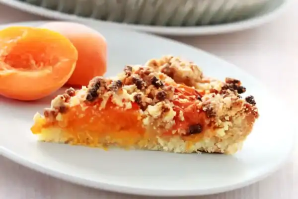 Tarte aux abricots façon crumble