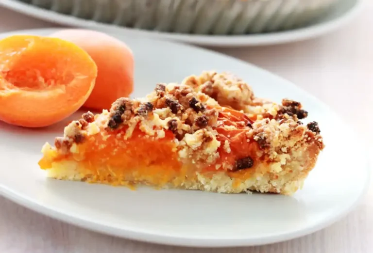 Tarte aux abricots façon crumble