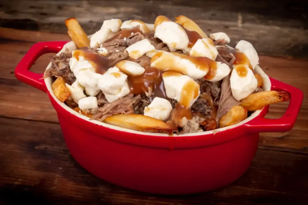 Plat Poutine au pulled pork