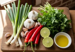 Préparer les ingrédients frais