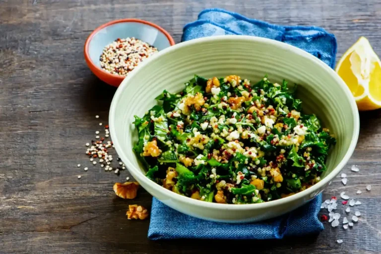 Salade de quinoa et chou kale