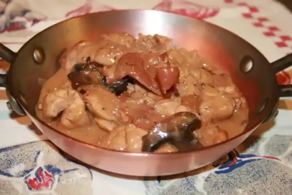 Ris de veau à la sauce champignon