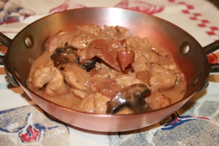 Ris de veau à la sauce champignon