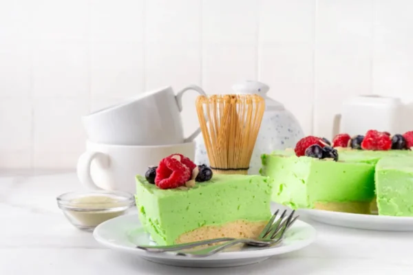 Cheesecake matcha sans cuisson au Thermomix : la recette tendance en 25 minutes